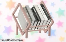 Estante de mesa Patikil 11.8 para organizar tus libros con un diseño inclinado y antideslizante a precio loco: ¡dale vida a tu escritorio!