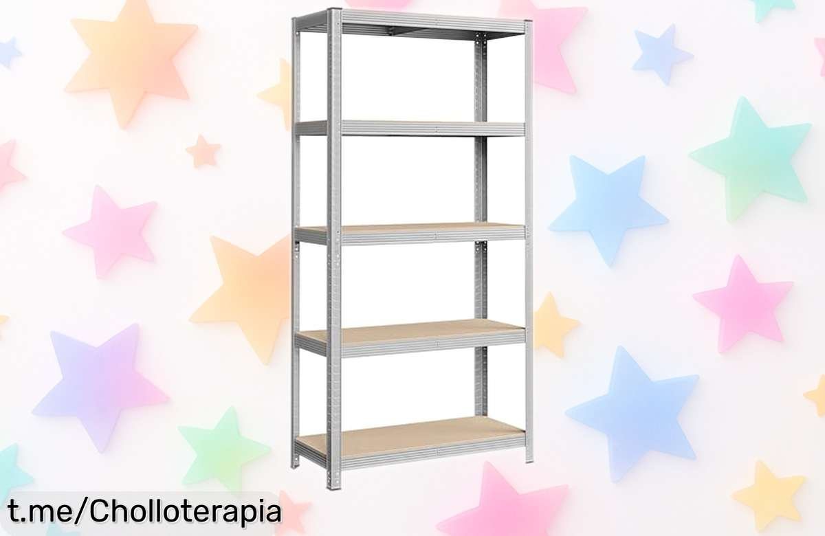 Estantería de acero resistente SONGMICS GLR40SV: ¡orden total con 5 niveles a un precio locos! Aprovecha este chollazo y organiza tu espacio sin complicaciones, tu hogar lo necesita.