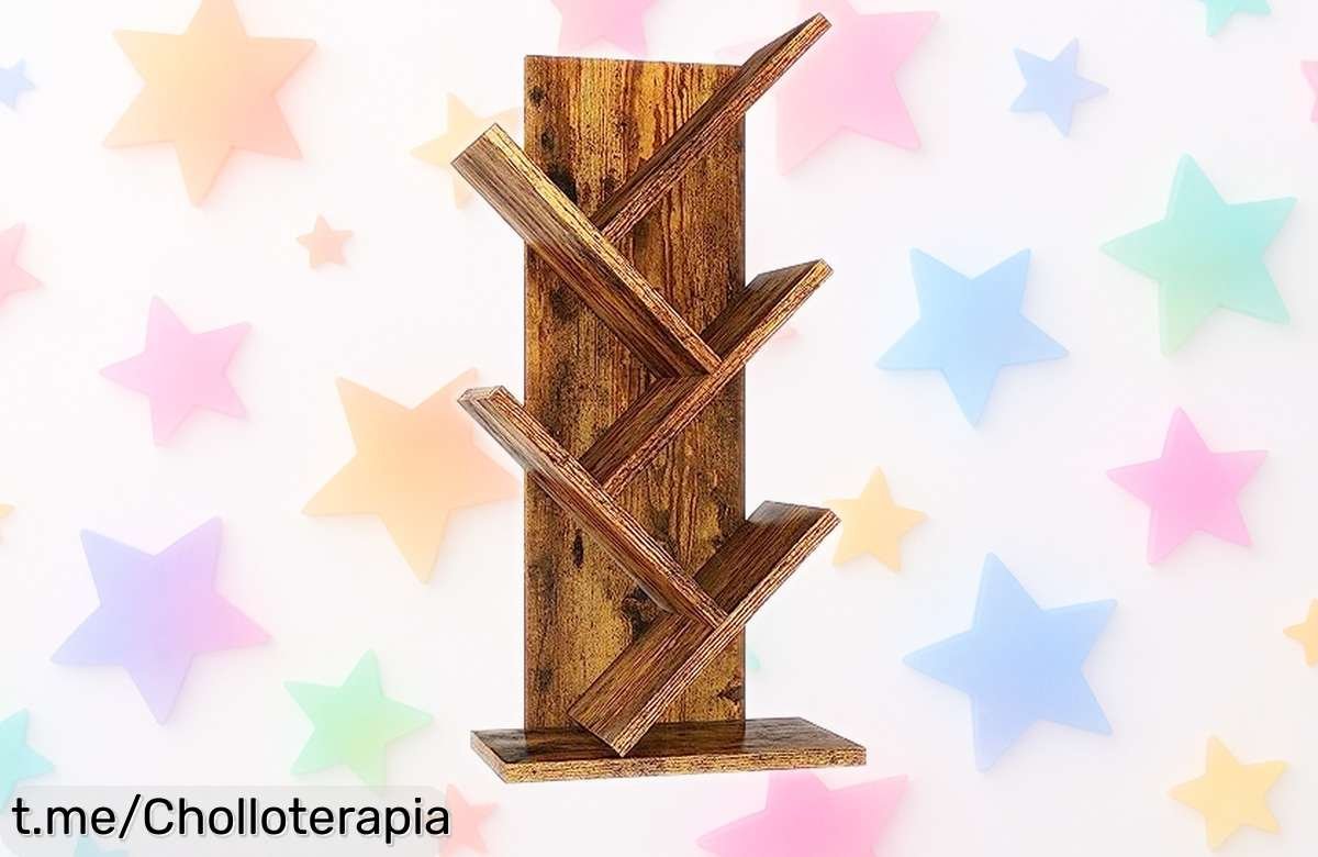 Estantería de árbol YMYNY: dale un toque moderno a tu hogar y organiza tus libros con este ofertón que no te quita tiempo ni complicaciones. ¡Date prisa, solo por hoy!