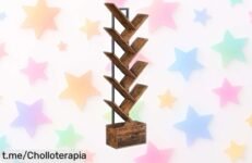 Estantería en forma de árbol HOOBRO con cajón secreto, ideal para organizar tus cosas y dar un toque vintage a tu hogar. ¡No te pierdas este super chollo antes de que se agote!