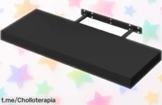 Estantería flotante WOLTU que transforma tu espacio sin dejar un dineral, ¡aprovéchala y dale a tus paredes un toque único antes de que se acabe!