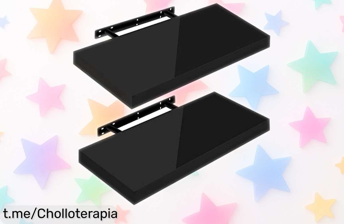 Estantes flotantes WOLTU pack de 2 a un precio regalado, ¡dale vida a tus libros y CDs sin líos de tornillos! Aprovecha esta súper oferta que no se repetirá.