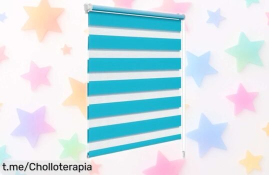 Estor enrollable doble capa WOLTU que ilumina tu hogar al instante, ahora en ofertón: transforma tus espacios sin complicaciones y disfruta del nuevo ambiente ya.