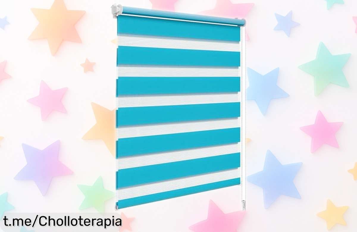 Estor enrollable doble capa WOLTU que ilumina tu hogar al instante, ahora en ofertón: transforma tus espacios sin complicaciones y disfruta del nuevo ambiente ya.