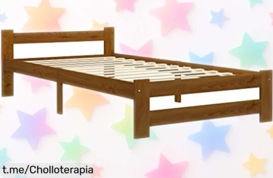 Estructura de cama individual vidaXL de madera maciza a precio loco, durabilidad sin igual y confort asegurado para tus mejores sueños. ¡No te quedes sin la tuya!