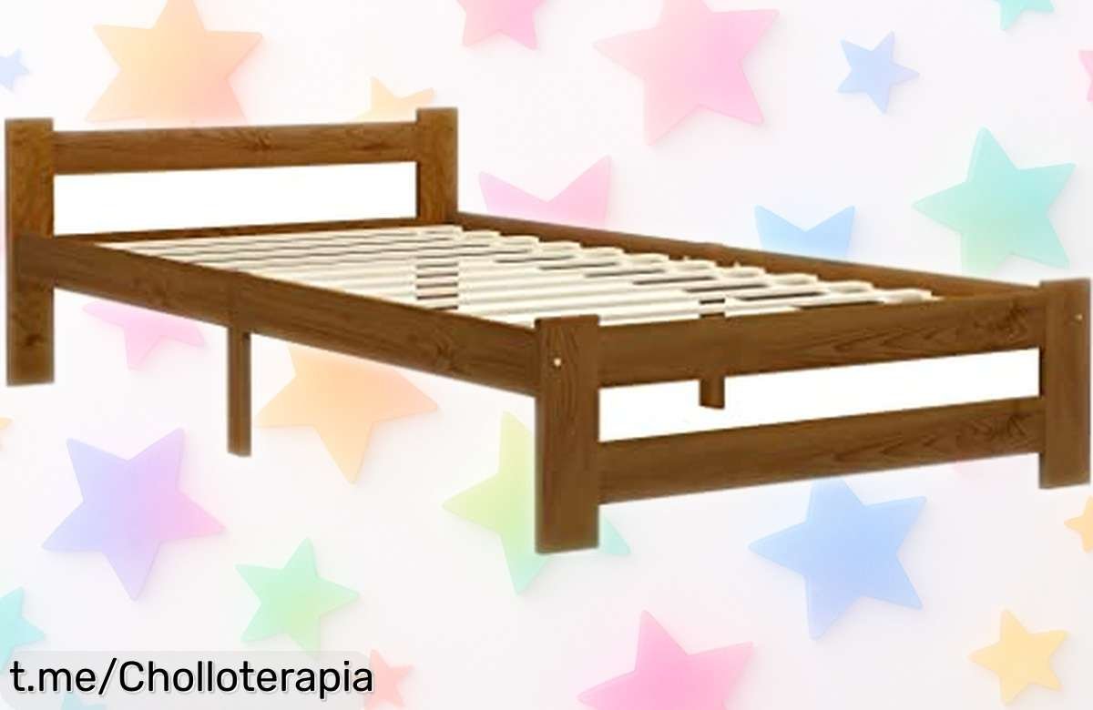 Estructura de cama individual vidaXL de madera maciza a precio loco, durabilidad sin igual y confort asegurado para tus mejores sueños. ¡No te quedes sin la tuya!