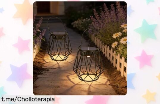 Farolillos solares Ketom que iluminan toda la noche y aguantan lluvia. ¡Llévate este chollazo para cambiar el ambiente de tu jardín antes de que se acabe!