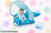 Flotador para bebés Oziral con parasol UPF 50+, súper seguro y divertido, ¡un ofertón que tus peques no se querrán perder en este verano caliente!