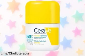 Fluido protector hidratante CeraVe SPF50 para tu piel, ¡ofertón increíble! Una protección ligera y no grasosa que te hará lucir radiante cada día. No dejes pasar esta oportunidad única.