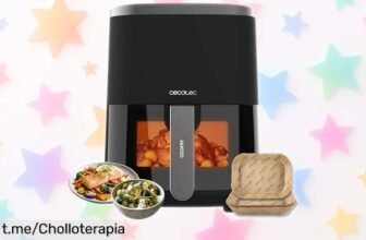Freidora de aire Cecotec Cecofry Fantastik Window 4000 con ventanita: cocina delicioso y sano al instante, ¡un chollazo que no puedes dejar escapar!