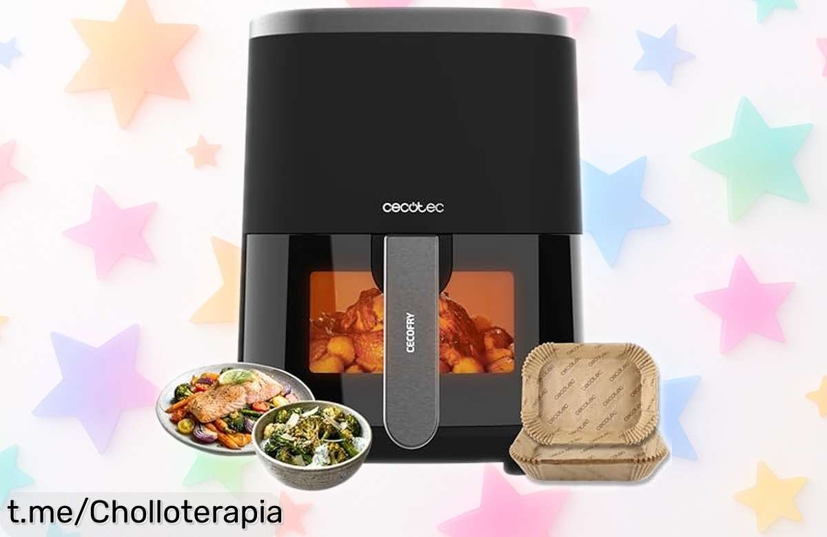 Freidora de aire Cecotec Cecofry Fantastik Window 4000 con ventanita: cocina delicioso y sano al instante, ¡un chollazo que no puedes dejar escapar!