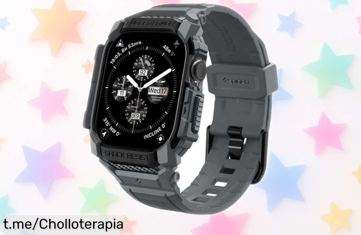 Funda Spigen Rugged Armor Pro para Apple Watch Series 11/10 al mejor precio, ¡perfecta para proteger tu reloj con estilo y aprovechar este chollazo que no querrás dejar escapar!