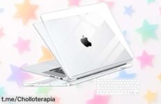 Funda transparente para MacBook Pro 14” que cuida tu portátil sin perder estilo, un ofertón ligero y resistente ¡aprovecha antes de que desaparezca!