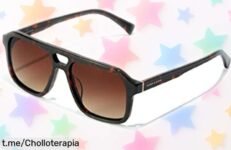 Gafas de sol aviador Hawkers CROUPIER con montura XXL y lentes degradadas; sí, un ofertón que no puedes dejar escapar y te hará brillar este verano.