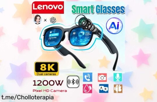 Gafas inteligentes Lenovo 2026 que graban, traducen y suenan: ¡no te pierdas este super chollo a un precio regalado! Aprovecha antes de quedarte sin las tuyas.