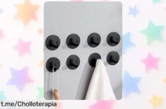 Ganchos autoadhesivos CCDecor para colgar toallas y llaves, pack de 8 super resistentes a precio loco ¡Organiza tu hogar ya con este ofertón irrepetible!