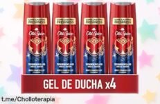 Gel 3 en 1 Old Spice Tomorrowland: pack de 4 botellas, limpieza total y aroma fresco que dura todo el día a un precio loco que hoy puedes aprovechar. ¡No lo dejes escapar!