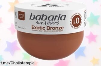 Gelatina bronceadora Babaria Exotic Bronze con aceite de coco: ¡bronceado intenso desde la primera aplicación a un precio tirado! No te quedes sin ella.