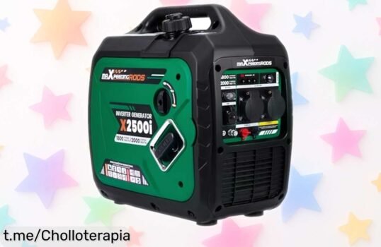 Generador portátil maXpeedingrods de 2000 W, ligero y silencioso con enchufes USB: ¡aprovecha este ofertón que no se repetirá! Energía a donde vayas por un precio que te sorprenderá.