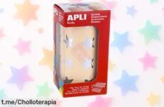 Gomets autoadhesivos APLI Kids: ¡1416 estrellas para que tus peques brillen creando, ahora a un precio regalado! No dejes pasar esta oportunidad única de divertirse aprendiendo.