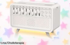 Humidificador 4 en 1 con luz nocturna y sonidos relajantes BORDEAG a precio de ganga, ideal para dormir mejor y disfrutar de un ambiente tranquilo que te hará sentir increíble.