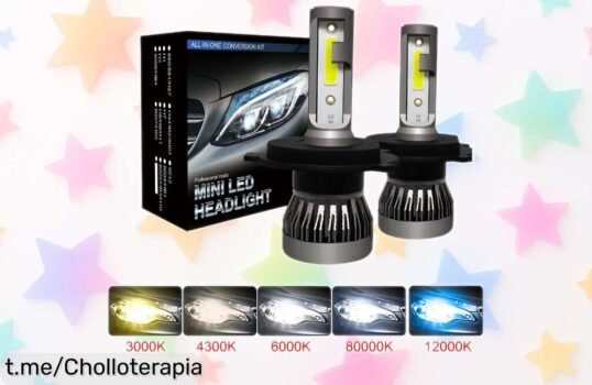 Ilumina tu camino con el pack de 2 bombillas LED de alta potencia, una oferta única que no puedes dejar pasar para disfrutar conduciendo seguro y sin preocupaciones.