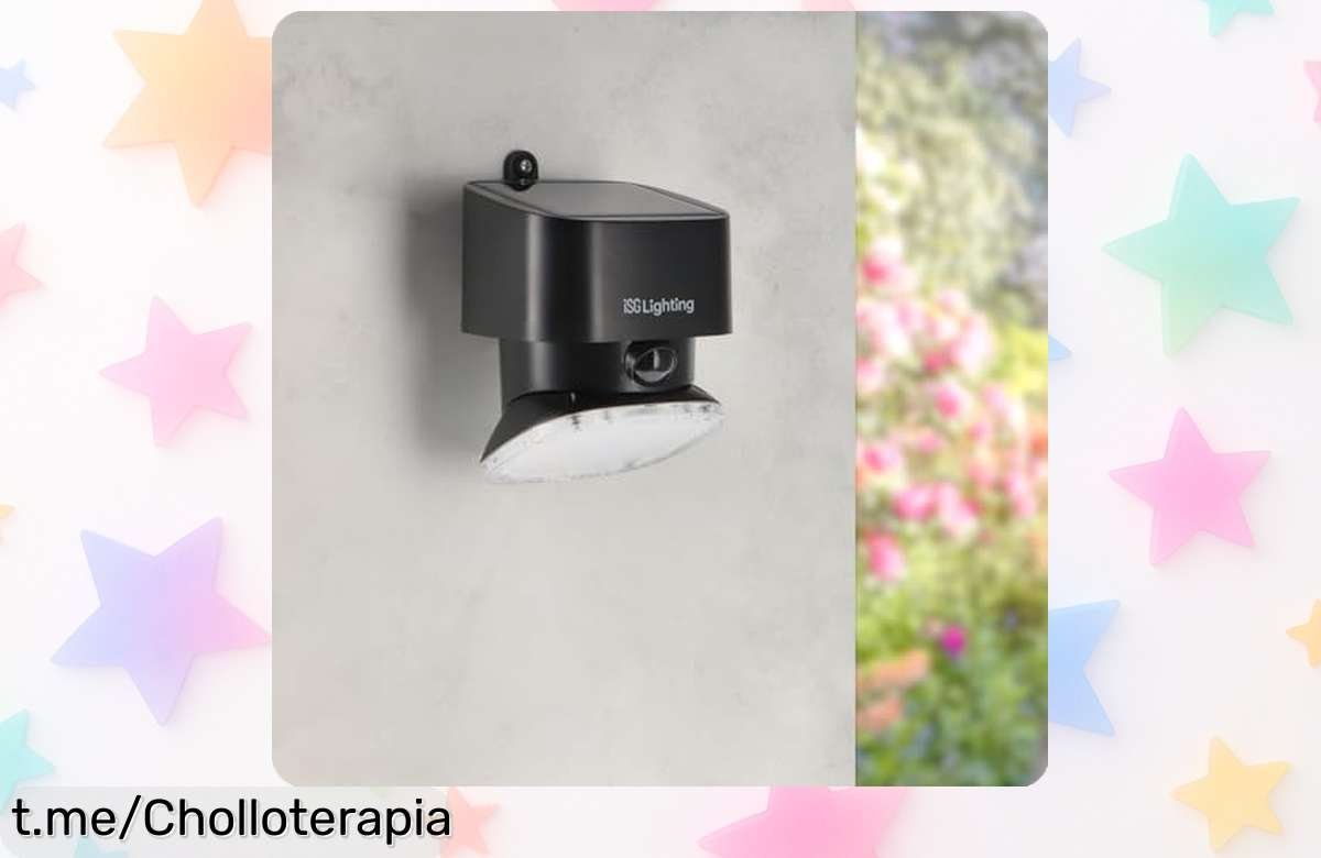 Ilumina tu jardín con la luz solar LED para pared M Ledme Black Flat 1W, un ofertón que despierta sonrisas sin gastar en electricidad. ¡No te lo pierdas!