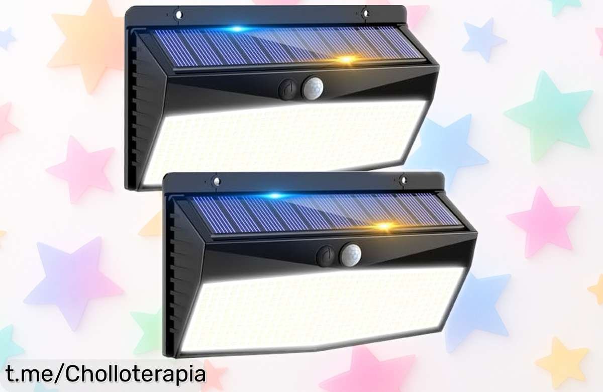 Ilumina tu jardín con las luces solares Peasur, 368 LEDs brillantes y sensor de movimiento: ¡precio loco por un pack de 2! No te quedes sin la seguridad que mereces.
