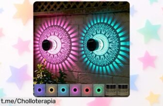 Ilumina tu jardín con luces solares mandala en pack de 2, un ofertón mágico que te hará sentir como en un cuento. ¡No dejes pasar esta oportunidad única!