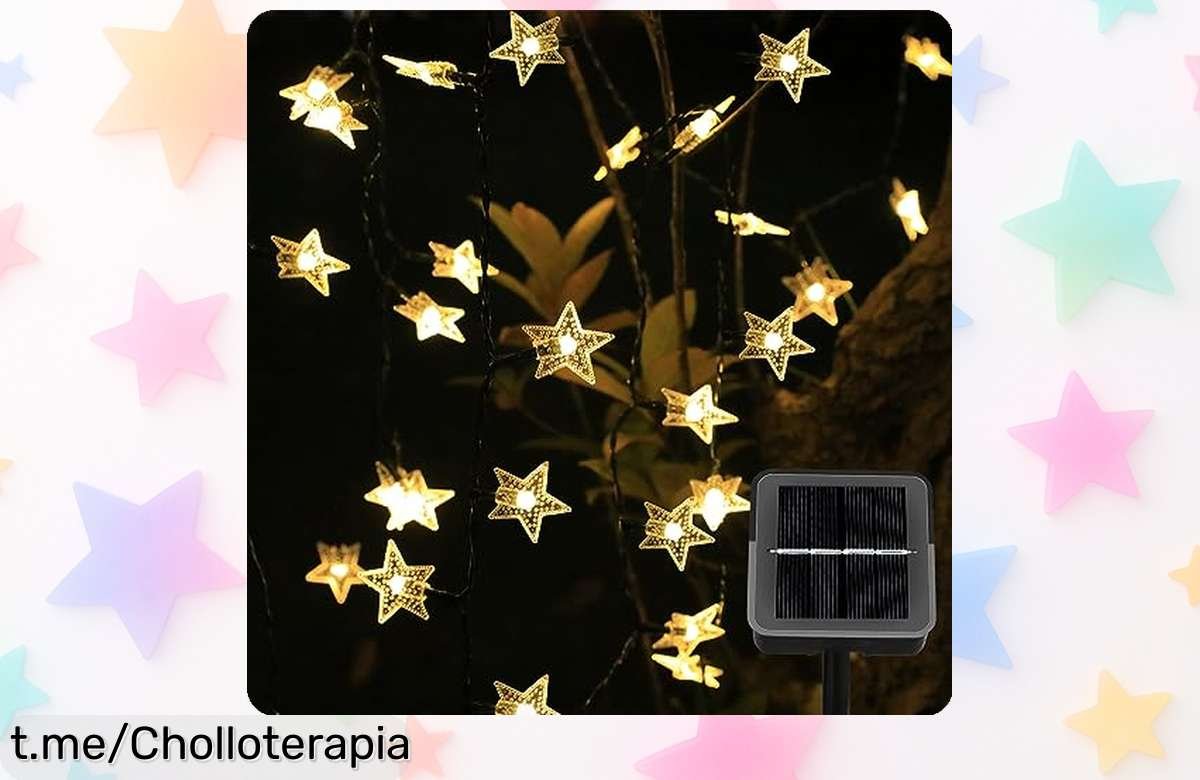 Ilumina tus noches con las mágicas luces solares Ninonly de 14 metros: un ofertón que transformará cada rincón en pura celebración. ¡No te quedes sin ellas!