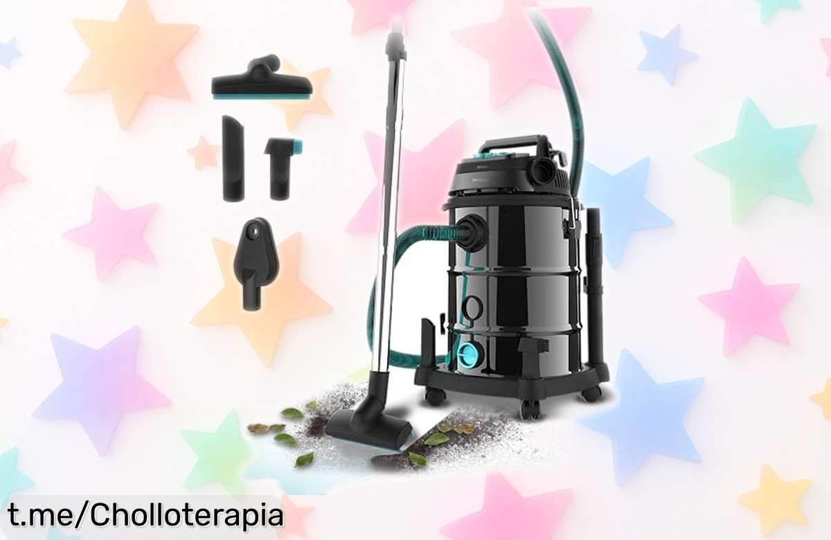Impactante aspirador Cecotec Conga Rockstar Wet & Dry Steel Pro Tool Neo a un precio loco, con potencia de 1600W y capacidad de 30L. ¡No se te escape esta oferta única que lo cambia todo!