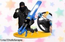 Impresionante bloqueador de volante ATG: seguridad total con acero duro y cierre antitaladro. ¡Protégete ya mismo, esta oferta no se repite!