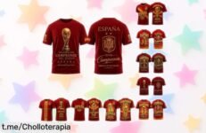Impresionante camiseta España Mundial 2026 con diseño exclusivo y dos estrellas, ¡un precio de ganga que hará latir tu corazón por la Roja! ¡Hazte con ella antes de que se agote!