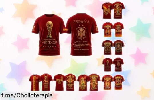 Impresionante camiseta España Mundial 2026 con diseño exclusivo y dos estrellas, ¡un precio de ganga que hará latir tu corazón por la Roja! ¡Hazte con ella antes de que se agote!