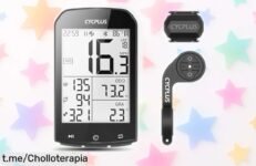 Impresionante ciclocomputador GPS CYCPLUS con pantalla grande y sensor de cadencia, ¡lleva tu ruta al siguiente nivel a un precio rebajado que no puedes dejar pasar!