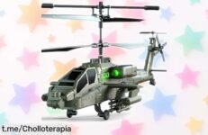 Impresionante helicóptero teledirigido VATOS con 2 baterías para volar el doble y pilotarlo como un pro, ¡tal oferta no la verás dos veces!