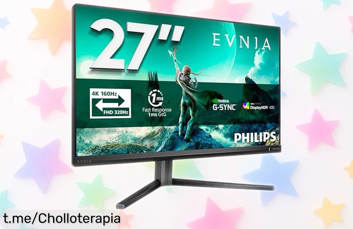 Impresionante monitor Philips Evnia 27” con imagen ultra fluida a 160 Hz y sonido integrado, ¡rebajado a un precio loco que no puedes dejar escapar!