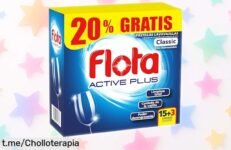 Impresionante pack de pastillas lavavajillas FLOTA 15+3 para unos platos relucientes sin esfuerzo; ¡descuido las manos y ahorra como nunca! No te lo pierdas, es la oportunidad perfecta.