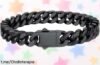 Impresionante pulsera de cadena cubana Bestyle en acero negro a un precio de escándalo, ¡lleva contigo el estilo Miami que todos quieren! No lo pienses más, hazla tuya ya.
