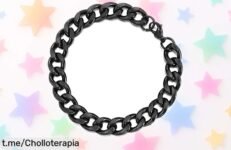 Impresionante pulsera de cadena cubana para hombre Cadoline, acero resistente que brilla siempre y un ofertón más loco de lo que imaginas; ¡no te quedes sin la tuya ya!