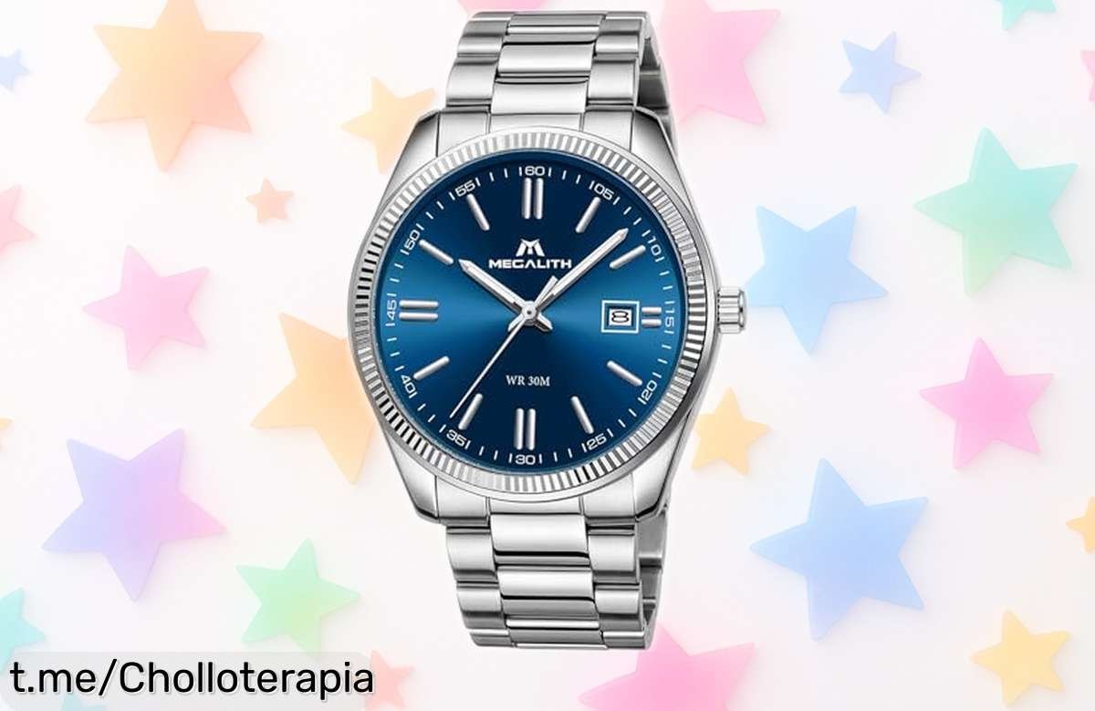 Impresionante reloj de hombre MEGALITH en acero con diseño elegante, ¡esta oferta increíble no durará! Hazte un regalazo y luzca espectacular sin gastar mucho.