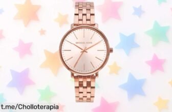 Impresionante reloj de mujer Michael Kors Pyper, diseño rojo oro y correa de acero a un precio rebajado que grita lujo. ¡Hazte con él y brilla como nunca!