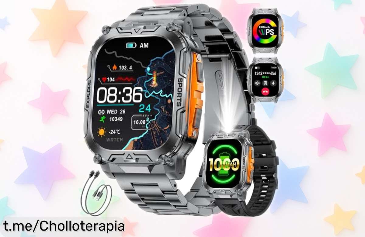 Impresionante reloj inteligente HIRREO con batería de hasta 60 días y más de 110 modos deportivos, ¡aprovéchalo que este precio loco no se ve todos los días!