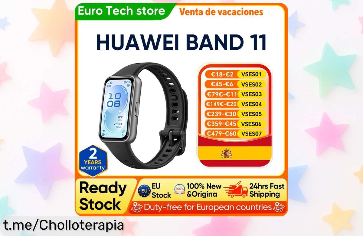 Impresionante reloj inteligente Huawei Band 11 con pantalla AMOLED, resistente al agua y ¡a un precio de escándalo que no puedes dejar pasar!