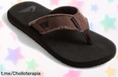 Impresionante sandalia Quiksilver Monkey Abyss con correa segura y diseño versátil, ¡ahora a un precio que es un auténtico regalo!