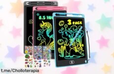 Impresionante set de 3 tabletas de escritura LCD Electight para que tus peques dibujen a lo grande, ¡con un ofertón imperdible que no querrás dejar pasar!