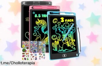 Impresionante set de 3 tabletas de escritura LCD Electight para que tus peques dibujen a lo grande, ¡con un ofertón imperdible que no querrás dejar pasar!
