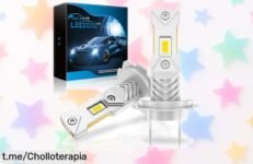 Impresionantes bombillas LED Sycreek H7, súper potentes y fáciles de instalar; aprovecha este ofertón y mejora tu seguridad en la carretera antes que se acaben.