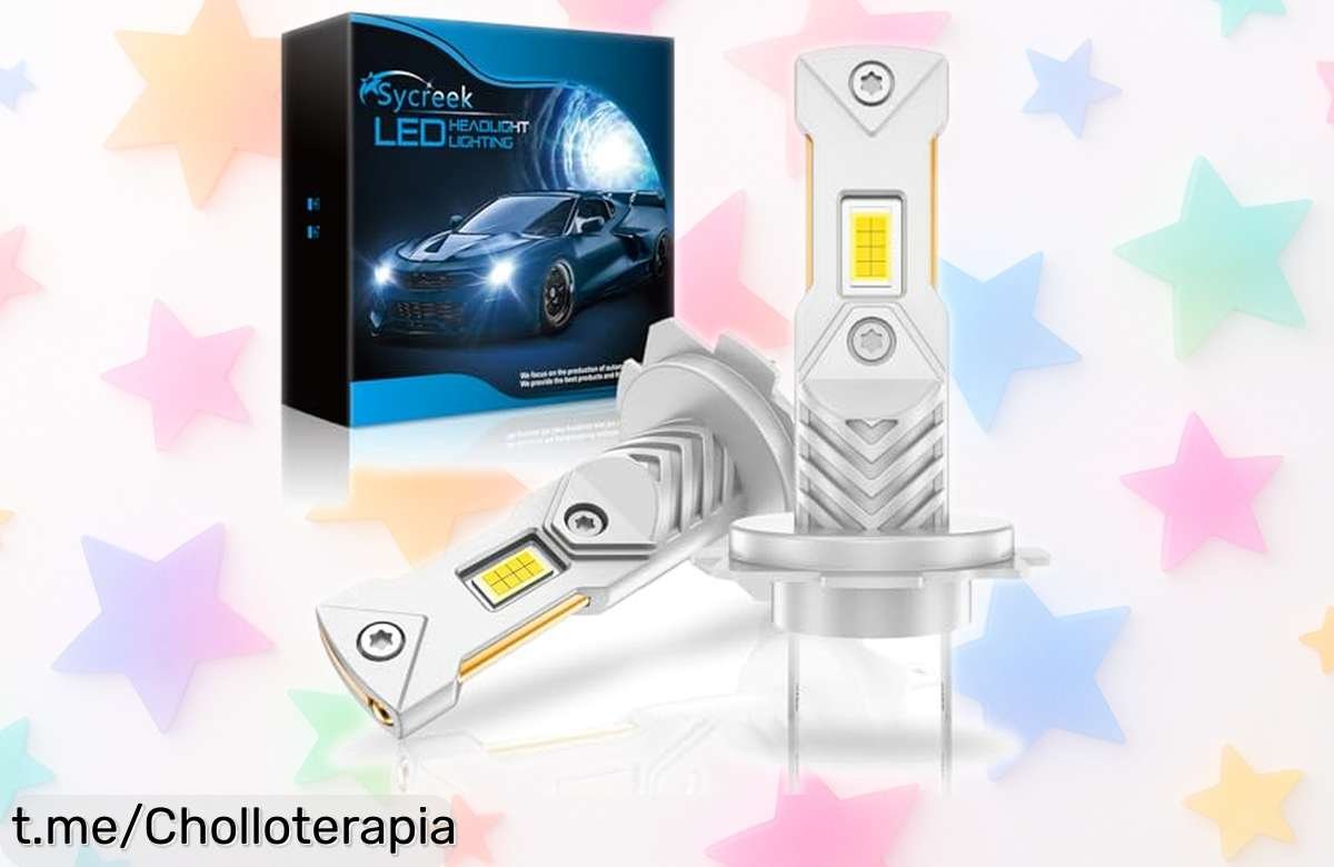 Impresionantes bombillas LED Sycreek H7, súper potentes y fáciles de instalar; aprovecha este ofertón y mejora tu seguridad en la carretera antes que se acaben.