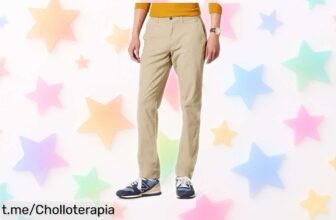 Impresionantes pantalones chinos elásticos Amazon Essentials para hombre, perfectos para cualquier ocasión a un precio brutal; ¡no te quedes sin los tuyos y siente la diferencia!